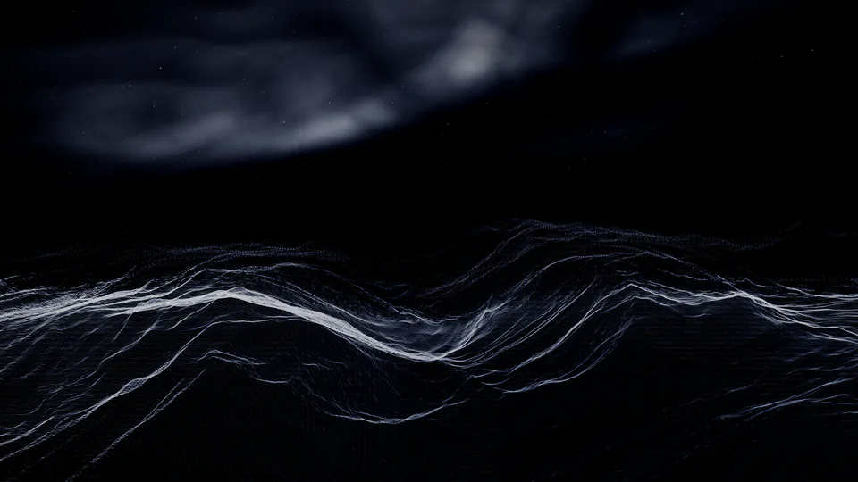 Past the D, the city’s particles settling into contour threads that draw a mountain range.